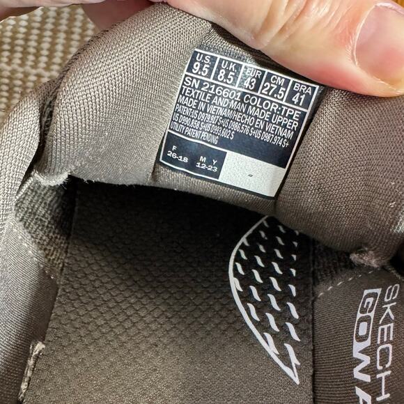 Skechers Men's 9.5 Slip-Ins Arch Fit 2.0 Grand Select Shoes Taupe Go Walk 216601 - Picture 9 of 11